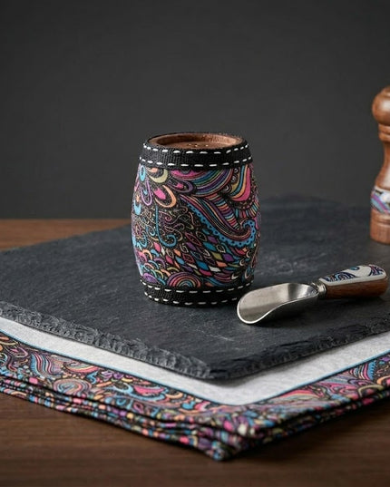 Colorful Pattern Matte Cup