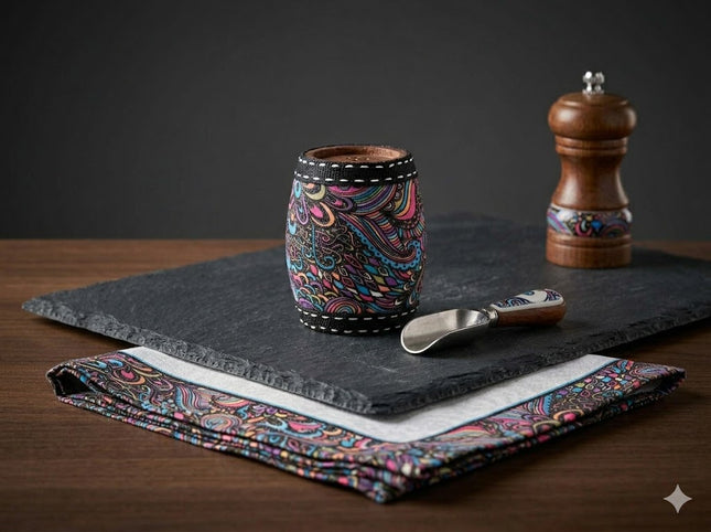 Colorful Pattern Matte Cup