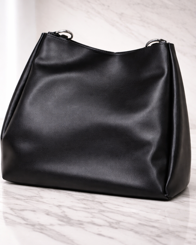 Elegant Minimalist Black Handbag
