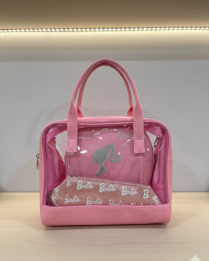 Barbie Clear Tote Bag Set – Pink Glam Edition