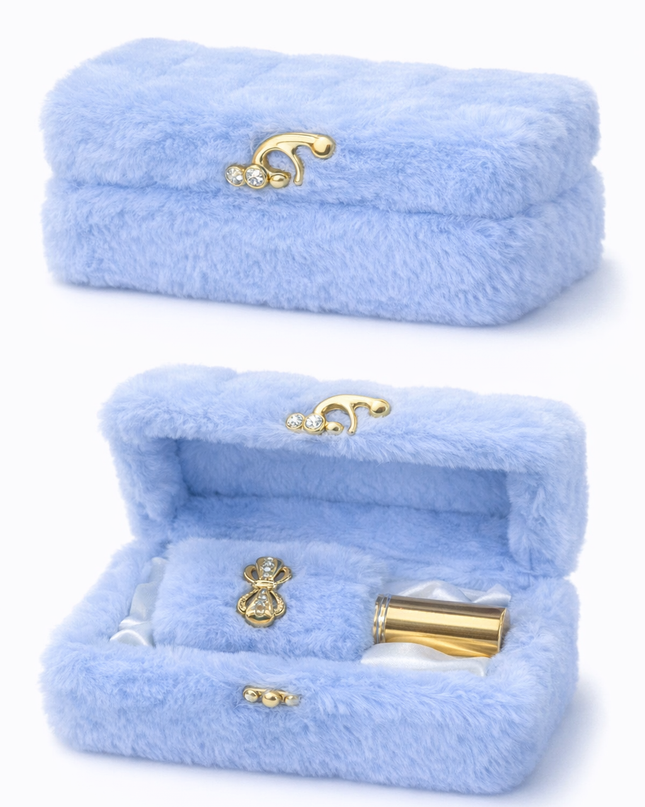 Luxury Plush Fur Perfume Gift Box – Elegant Fragrance Set