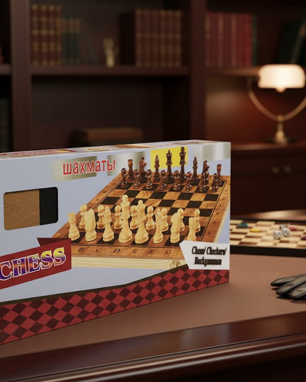 Classic Chess Set – Wooden Strategy Board Game