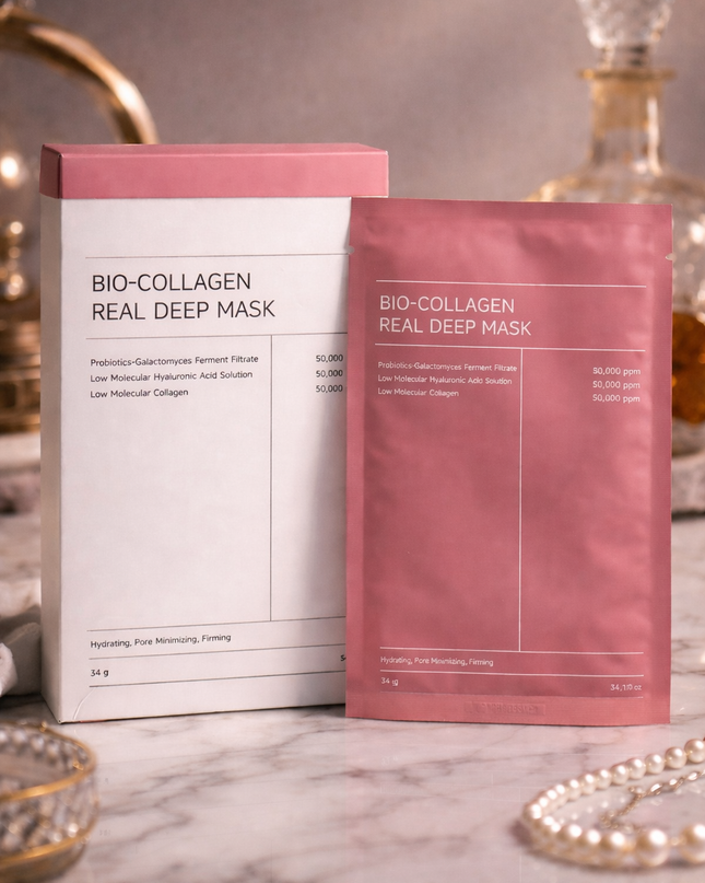 Bio-Collagen Real Deep Mask Set – Hydrating & Firming Skincare Duo