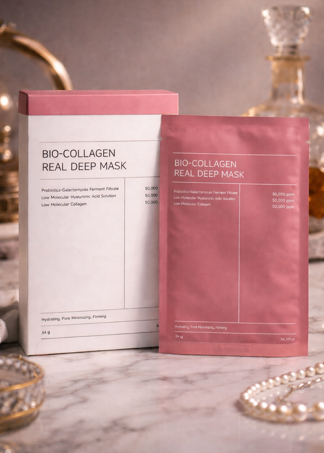 Bio-Collagen Real Deep Mask Set – Hydrating & Firming Skincare Duo