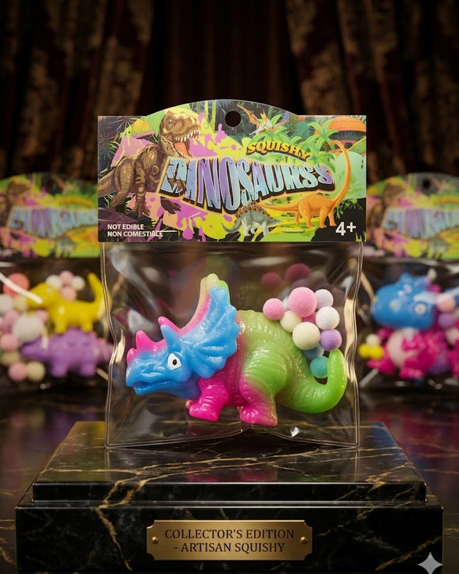 Colorful Dinosaur Squishy Toy – Stress Relief Dino Collection