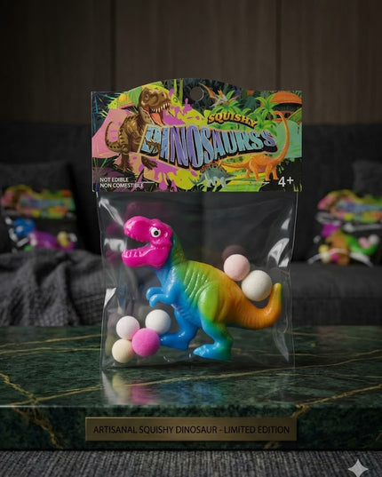 Colorful Dinosaur Squishy Toy – Stress Relief Dino Collection