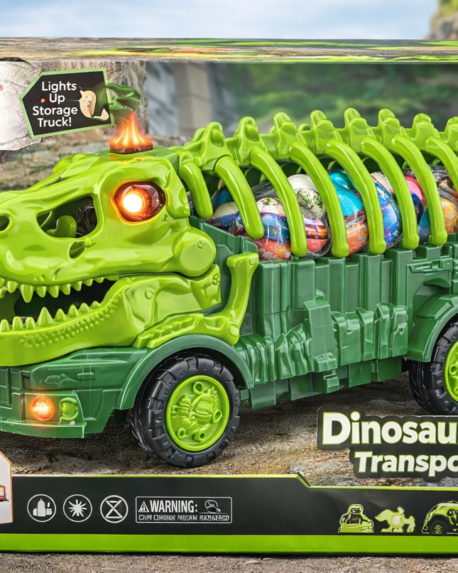 Danny Home Dinosaur Bone Transport Truck – Light-Up Storage Toy (3+ Years)