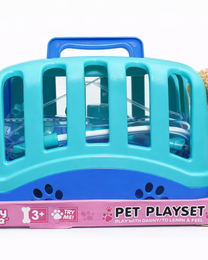 Danny Home Pet Playset with Plush Puppy & Carry Cage
