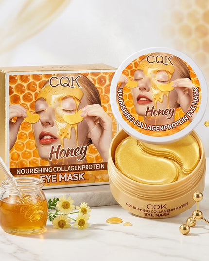 CQK Honey Collagen Eye Mask – Nourishing Under Eye Patches for Dark Circles & Puffiness