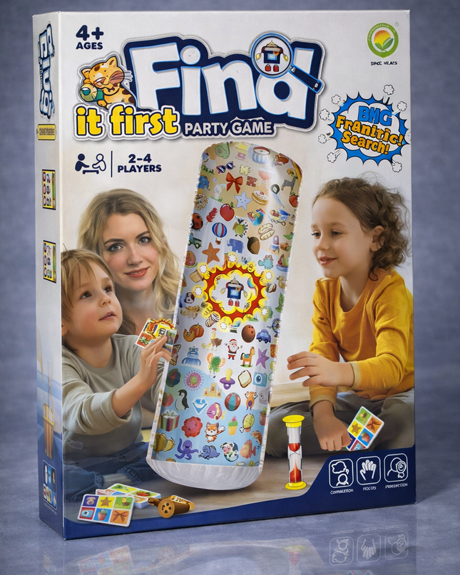 Find It First Party Game – Fast-Paced Family Fun