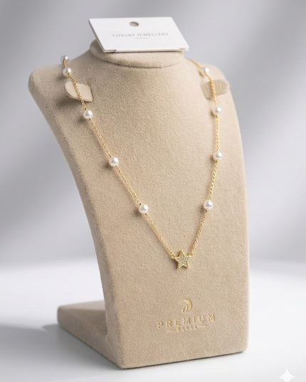 Luxury Pearl & Layered Necklace – Elegant Statement Piece