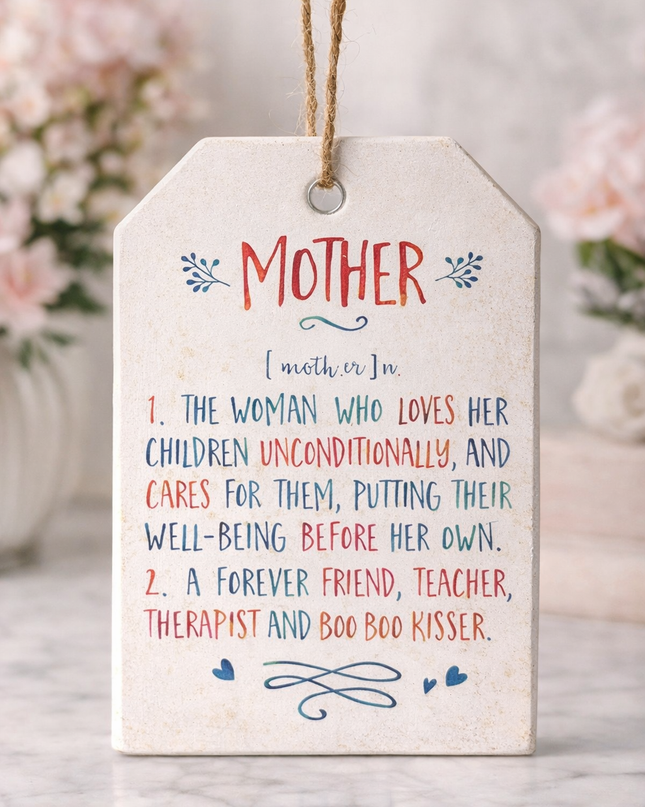 Mother Definition Decorative Hanging Sign 💖
