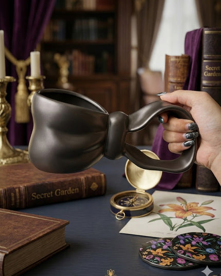 Elegant Bow-Shaped Mug – Modern Statement Coffee Cup
