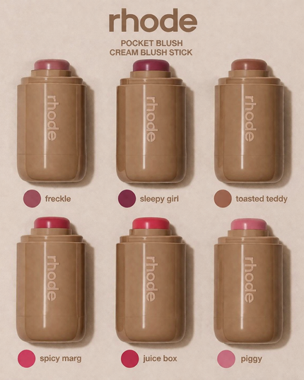Rhode Pocket Blush Cream Stick – 6 Shades Collection