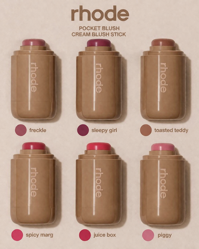 Rhode Pocket Blush Cream Stick – 6 Shades Collection