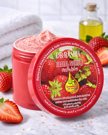 Dr. Rashel Strawberry Facial Scrub – Exfoliating & Moisturizing Face Scrub