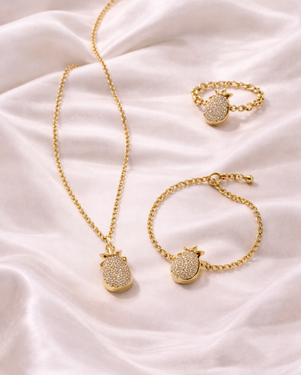 Golden Circle Elegance Jewelry Set