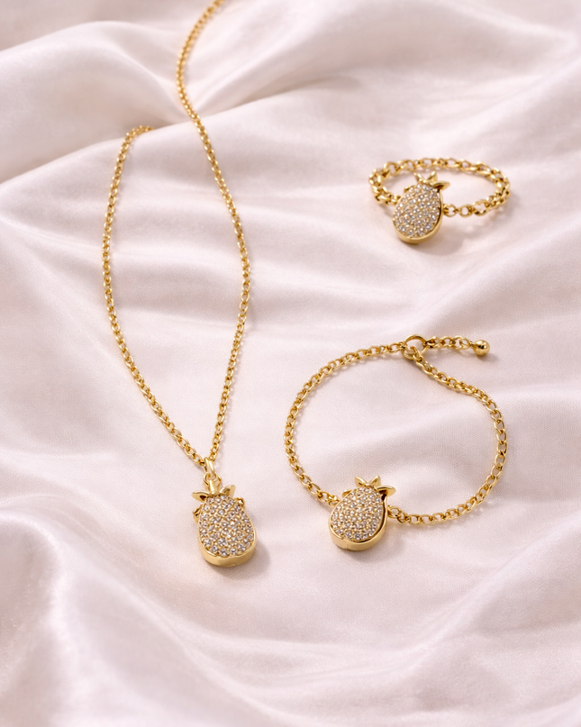 Golden Circle Elegance Jewelry Set