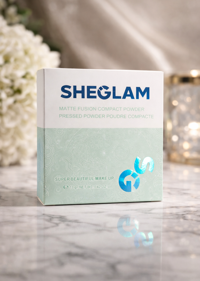 SheGlam Matte Fusion Compact Powder – Smooth Oil-Control Finish