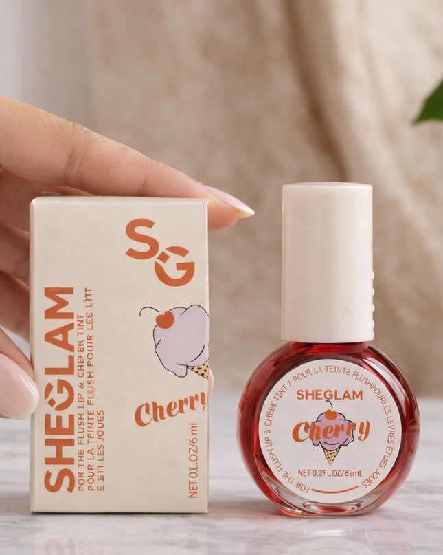 SheGlam Lip & Cheek Tint Collection – Strawberry, Cherry & Grapefruit Glow Set