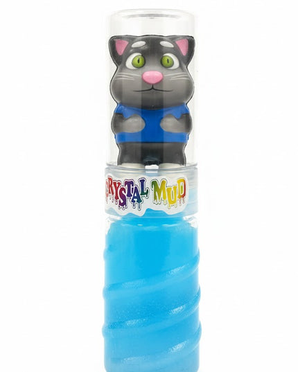 Crystal Mud Surprise Slime with Cartoon Toy Top – Colorful Kids Fun Bottle