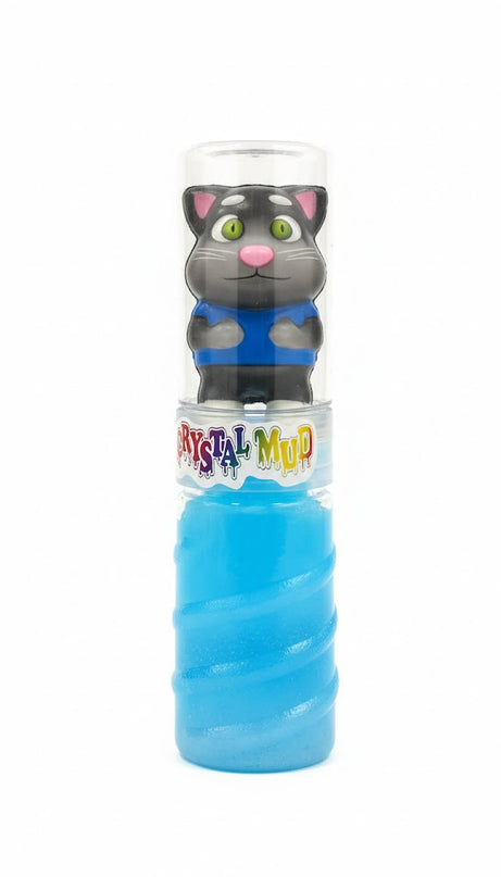 Crystal Mud Surprise Slime with Cartoon Toy Top – Colorful Kids Fun Bottle