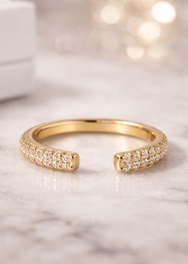 Minimal Gold Open Band Ring