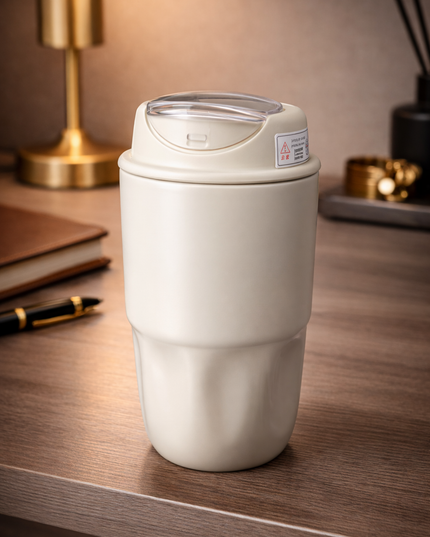 Mini Stanley-Style Travel Cups – Compact Thermal Mug Set (Black, Red & Cream)