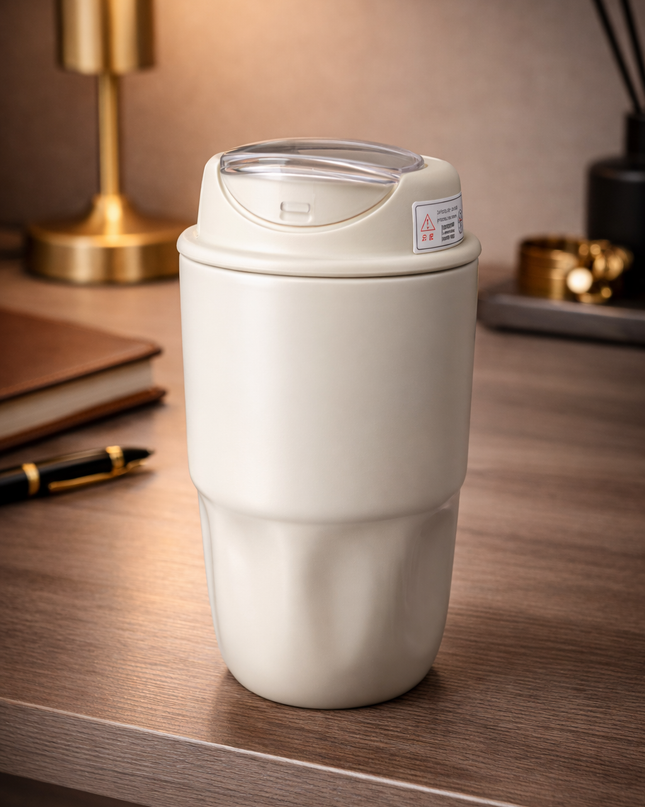 Mini Stanley-Style Travel Cups – Compact Thermal Mug Set (Black, Red & Cream)