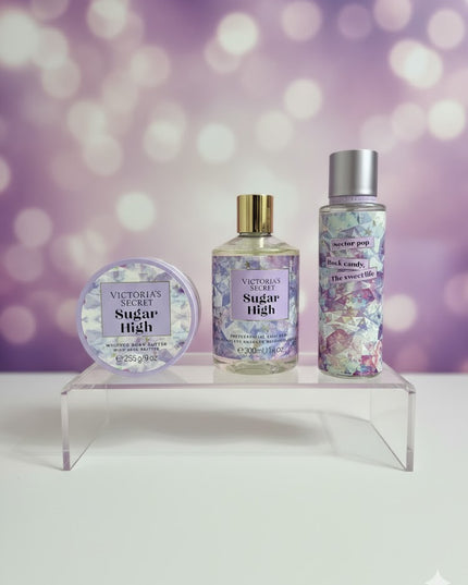 Victoria’s Secret Sugar High Body Care Set – Mist, Body Wash & Whipped Body Butter