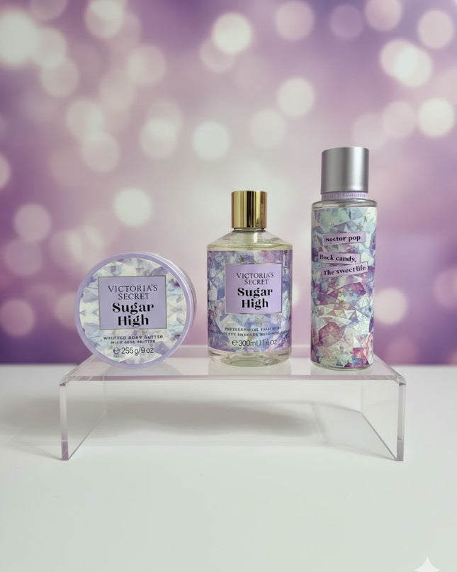Victoria’s Secret Sugar High Body Care Set – Mist, Body Wash & Whipped Body Butter