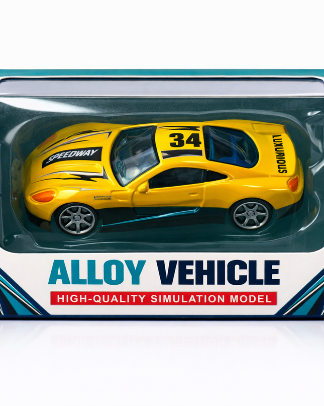 Alloy Vehicle Die-Cast Car Collection – High-Quality Simulation Model (3+)