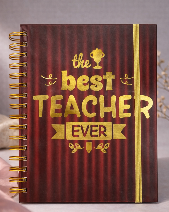 Teacher Appreciation Spiral Notebook – Inspirational Gift Journal