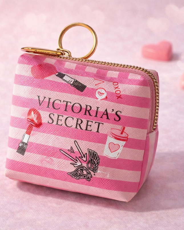 Victoria’s Secret Pink Striped Mini Coin Pouch