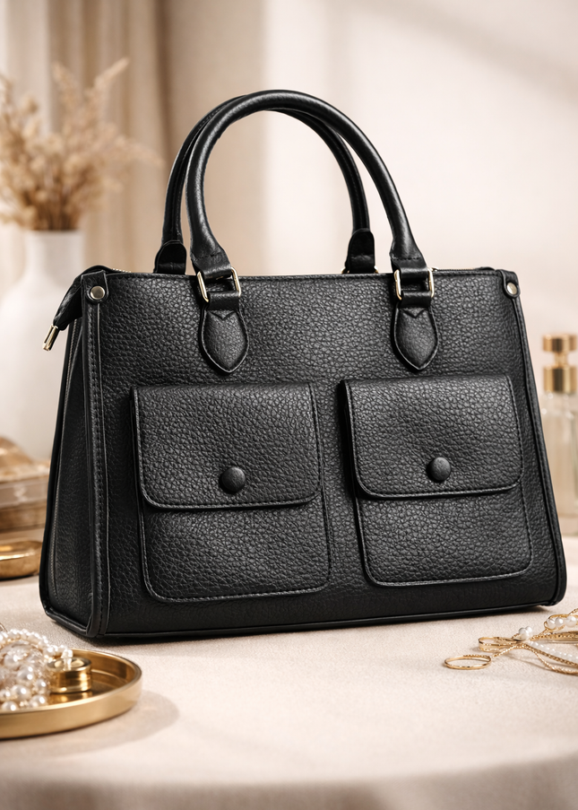 Elegant Classic Handbag – Available in Brown & Black