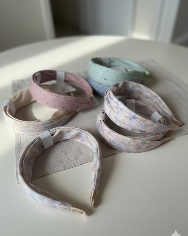 Soft Padded Fabric Headbands Set