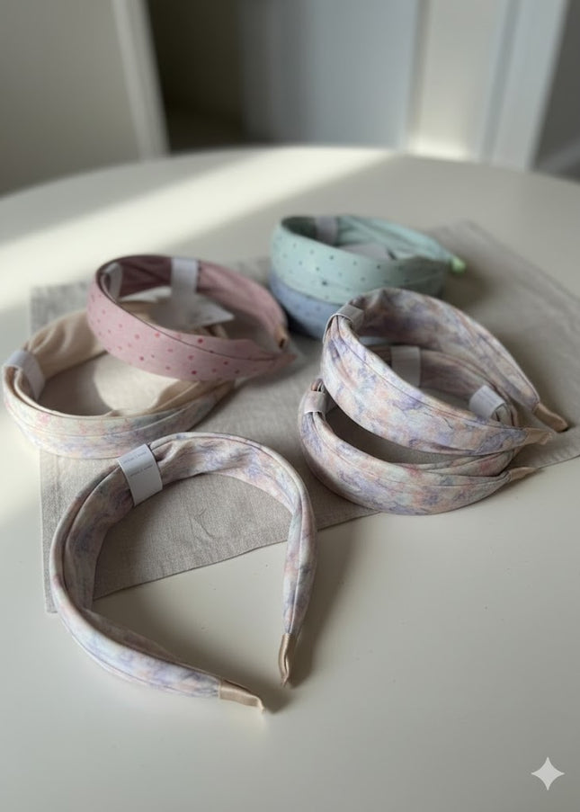 Soft Padded Fabric Headbands Set