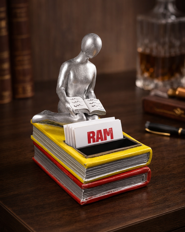 Artistic Reader Card Holder – Modern Desk Organizer