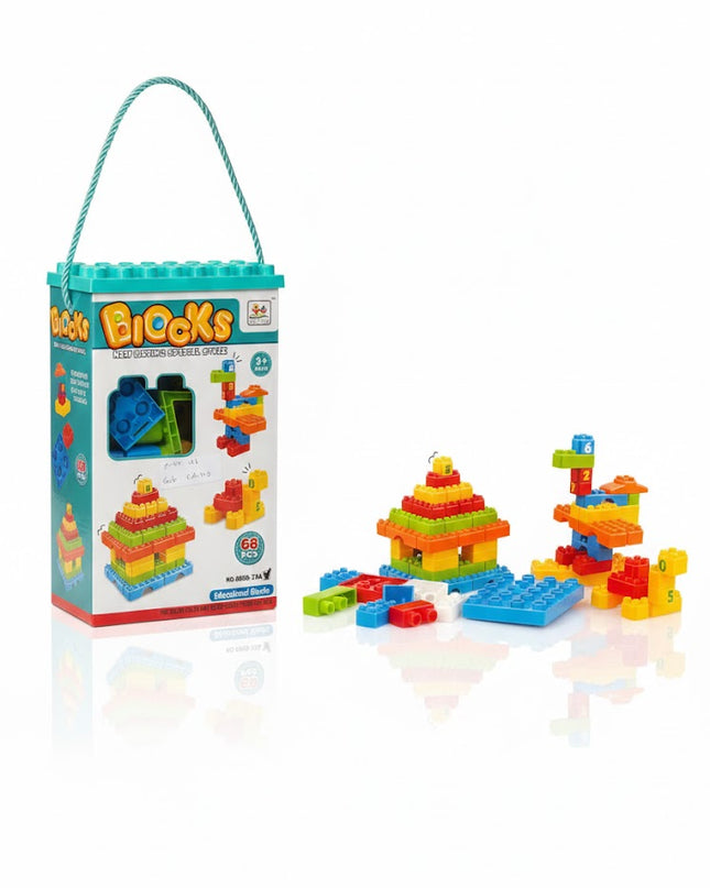 ColorBuild Carry Bucket – Educational Building Blocks Set