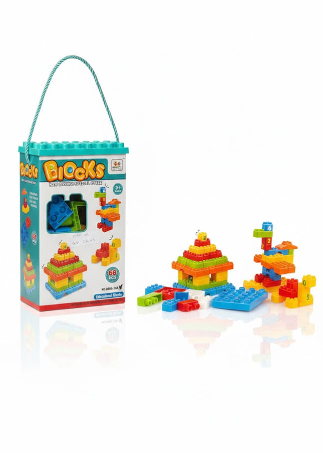 ColorBuild Carry Bucket – Educational Building Blocks Set