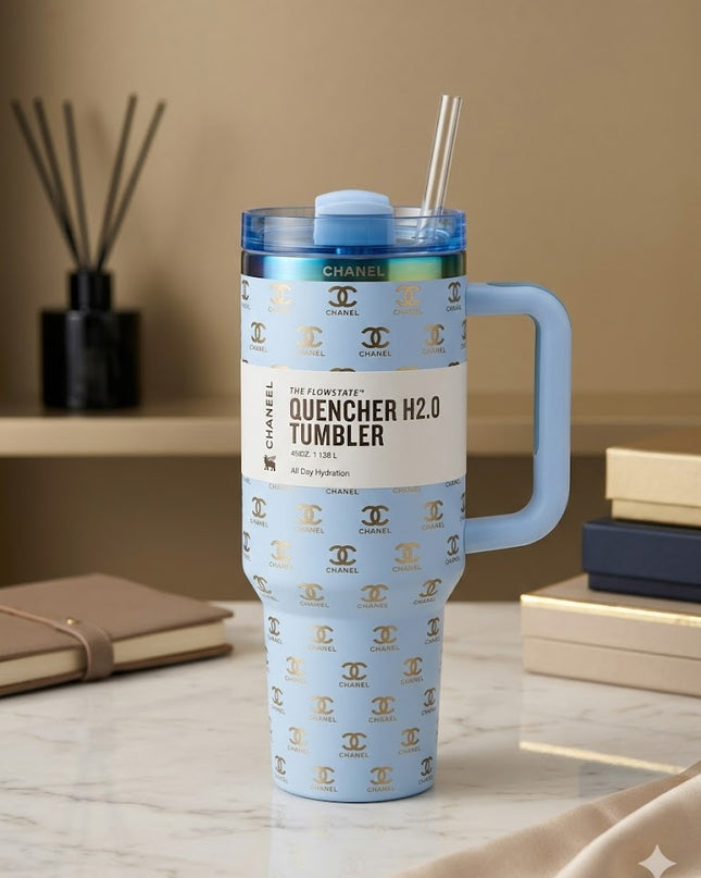 Luxury Designer-Inspired Quencher Tumbler