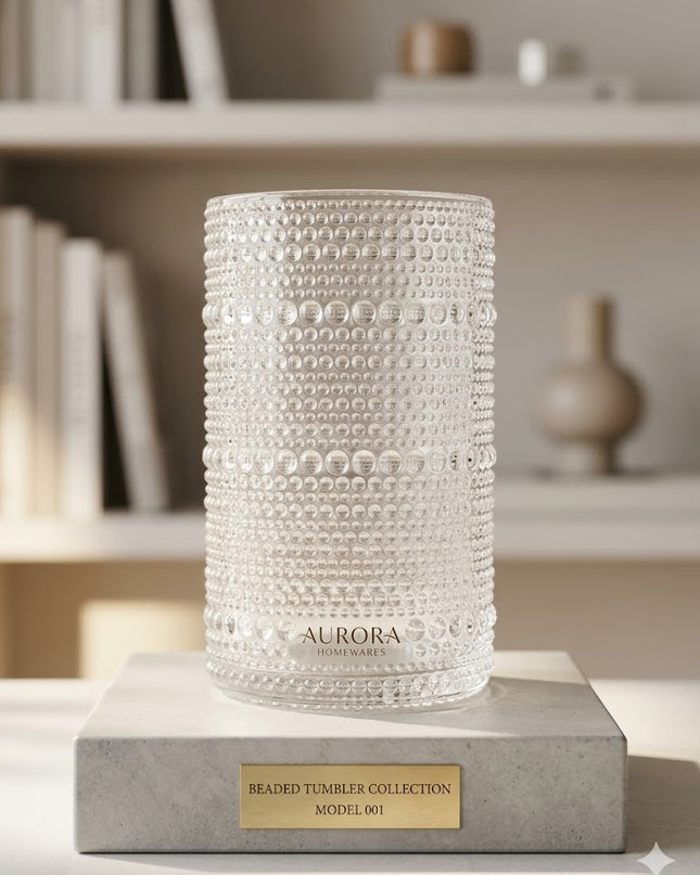 Crystal Bubble Glass Tumbler Dozen✨