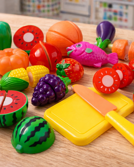Little Chef Fresh Market – Pretend Fruits & Vegetables Playset