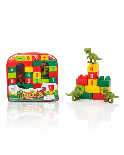 DinoStack Numbers – Dinosaur Building Blocks Set