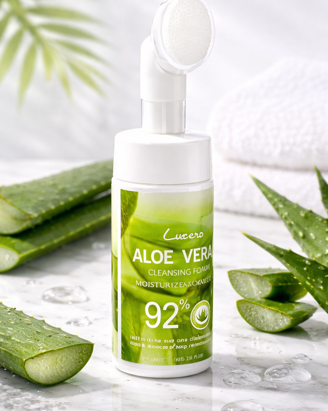 Milk & Aloe Vera Facial Cleansing Foam – Moisturizing & Soothing Face Wash