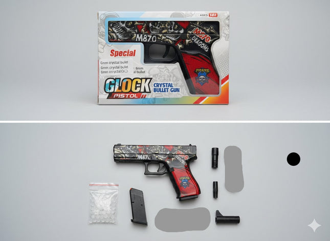 Crystal Strike M870 Toy Pistol (Gel Bullet Blaster)