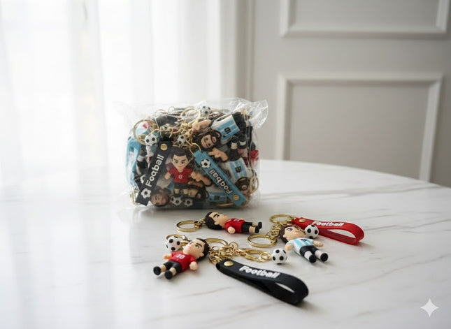 Mini Football Player Keychain