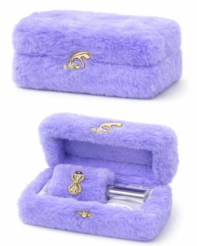 Luxury Plush Fur Perfume Gift Box – Elegant Fragrance Set