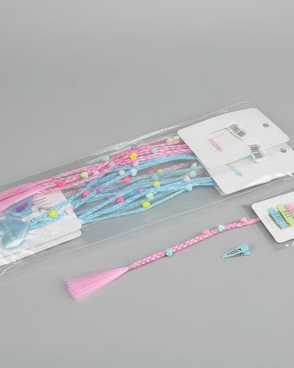 Pastel Braid Hair Extension Set