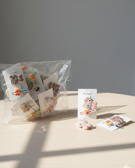 Cute Characters Hair Clip Set